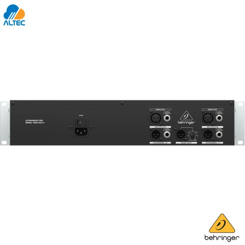 Behringer FBQ3102HD - ecualizador gráfico estéreo de 31 bandas