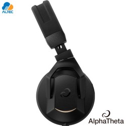 AlphaTheta HDJ-F10-TX - audífonos DJ profesionales inalámbricos tipo vincha con transmisor SonicLink