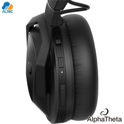 AlphaTheta HDJ-F10-TX - audífonos DJ profesionales inalámbricos tipo vincha con transmisor SonicLink