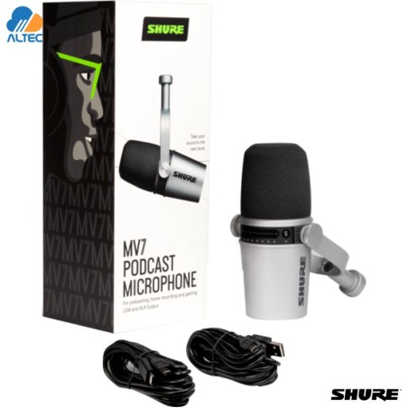Shure MV7-S - micrófono para podcasters, streamers, cantantes y creadores de contenido