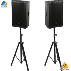 Combo DR11 - 02 Behringer DR115DSP y 02 pedestales MRS-C1K-01-HD-2
