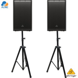 Combo DR11 - 02 Parlantes activos Behringer DR115DSP y 02 pedestales MRS-C1K-01-HD-2