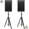 Combo DR11 - 02 Parlantes activos Behringer DR115DSP y 02 pedestales MRS-C1K-01-HD-2
