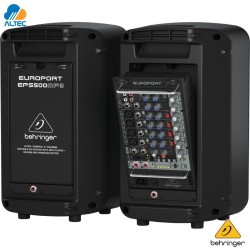 Behringer EPS500MP3 - 500W RMS (250W por canal) 8 pulgadas, mezclador 8 canales, USB MP3