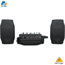 Behringer PPA200 - 200W RMS (100W por canal) 4 pulgadas, mezclador 5 canales
