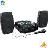 Behringer PPA200 - 200W RMS (100W por canal) 4 pulgadas, mezclador 5 canales