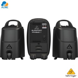 Behringer PPA500BT - 500W RMS (250W por canal) 8 pulgadas, mezclador 6 canales y bluetooth
