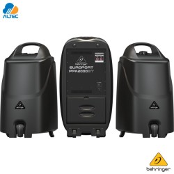 Behringer PPA2000BT - 2000W RMS (1000W por canal) 10 pulgadas, mezclador 8 canales y bluetooth