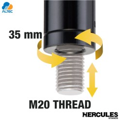 Hercules SS350B - pedestal de subwoofer enrroscable m20 (unidad)