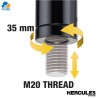 Hercules SS350B - pedestal de subwoofer enrroscable m20 (unidad)