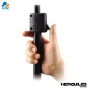 Hercules MS100B - pedestal soporte de micrófono con base "h" con clip de micrófono ez