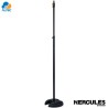 Hercules MS201B PLUS - pedestal soporte de micrófono con base "h" con ajuste de altura de agarre ez