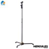 Hercules MS401B - pedestal soporte de micrófono transformer con clip de micrófono ez