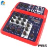 MRS STUDIO 4FX - mezcladora de 4 entradas, 2 entradas XLR, interfaz de audio USB, Bluetooth