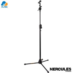 Hercules MS523B PRO - pedestal soporte de micrófono ez clutch trípode hideaway
