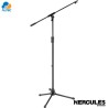 Hercules MS531B - pedestal soporte de micrófono con brazo y clip de micrófono ez