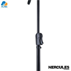 Hercules MS531B - pedestal soporte de micrófono con brazo y clip de micrófono ez