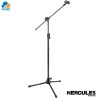 Hercules MS533B - pedestal soporte de micrófono para trípode ez clutch con brazo oculto 2 en 1