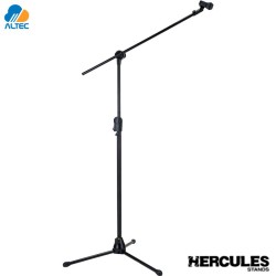 Hercules MS533B - pedestal soporte de micrófono para trípode ez clutch con brazo oculto 2 en 1
