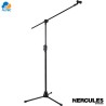 Hercules MS533B - pedestal soporte de micrófono para trípode ez clutch con brazo oculto 2 en 1