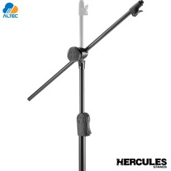 Hercules MS533B - pedestal soporte de micrófono para trípode ez clutch con brazo oculto 2 en 1