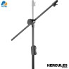 Hercules MS533B - pedestal soporte de micrófono para trípode ez clutch con brazo oculto 2 en 1