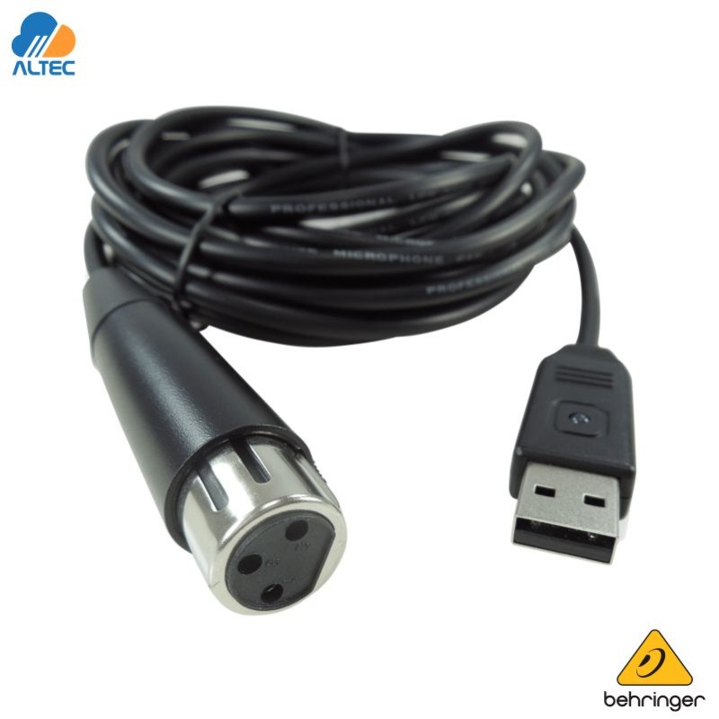 Behringer MIC 2 USB | Cable Adaptador XLR a USB con Preamplificador