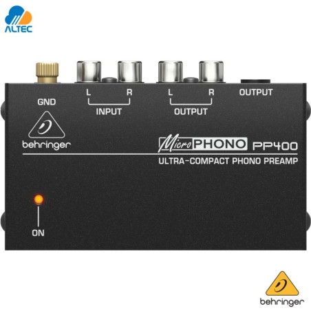 Behringer PP400 | Preamplificador Compacto para Tocadiscos