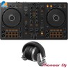 Combo Pioneer DDJ-FLX4 + Audífonos HDJ-X5-S | Control Pro y Sonido Preciso
