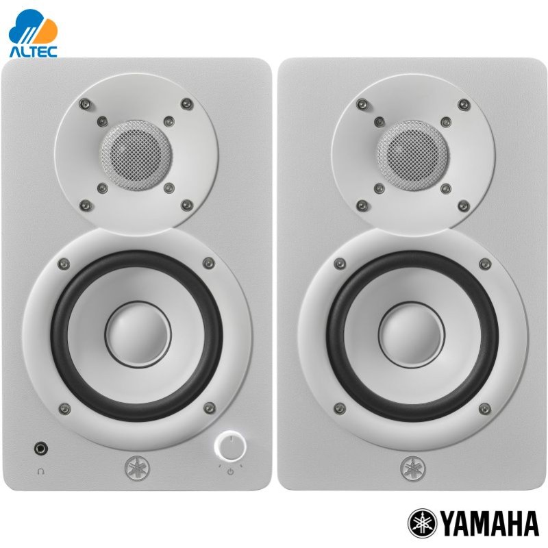 Yamaha HS4W - Monitor de Estudio Activo de 4.5" Blanco | Sonido Profesional (PAR)