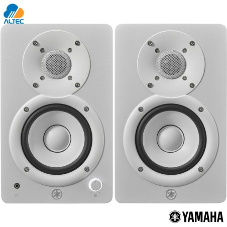 Yamaha HS4W - Monitor de Estudio Activo de 4.5" Blanco | Sonido Profesional (PAR)