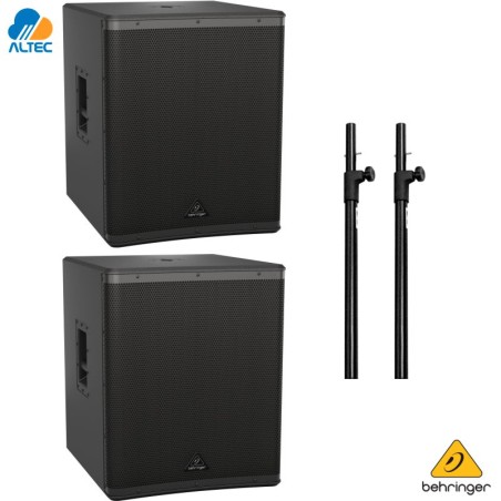 Sistema de Subwoofers Behringer DR18SUB con Pedestales