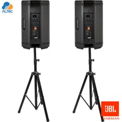 Combo EON4: 02 Parlantes activos JBL EON715 + 02 pedestales MRS-C1K-01-HD-2