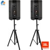Sistema JBL EON715 Doble con Pedestales Profesionales