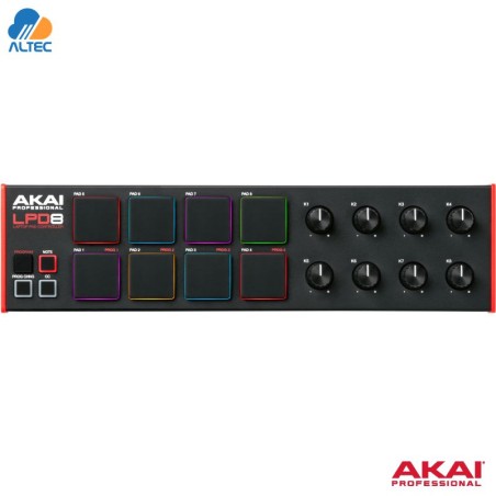 Akai LPD8 MK2 – Controlador MIDI USB con pads y knobs RGB