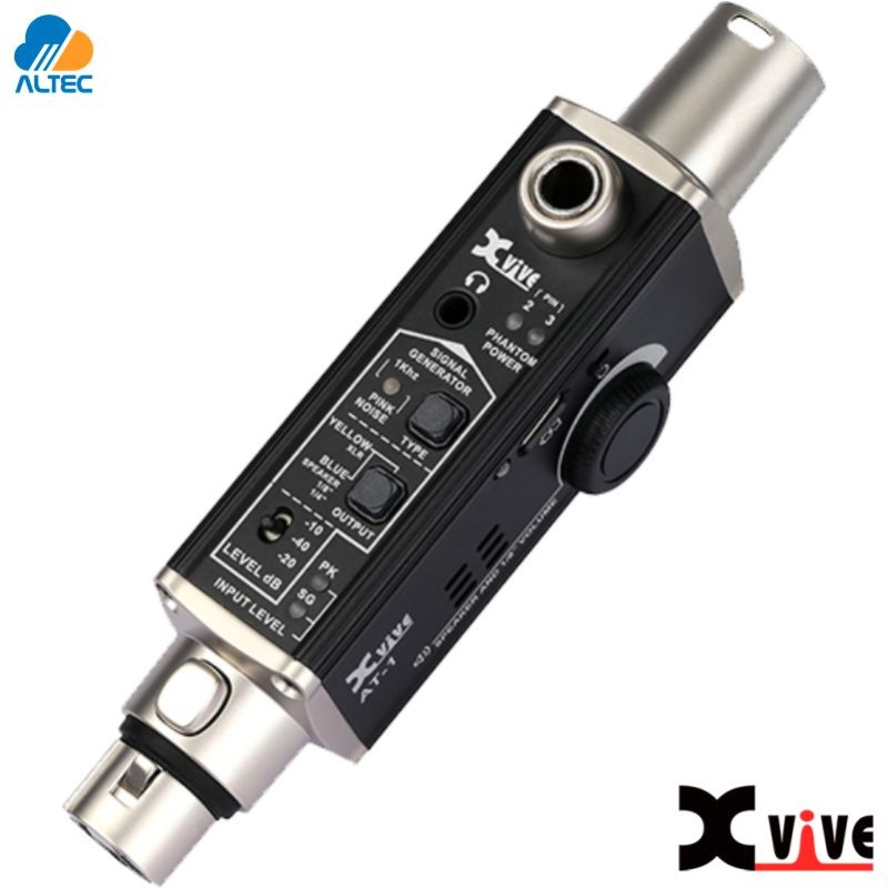 XVIVE AT1 – Probador de audio XLR con salida para audífonos
