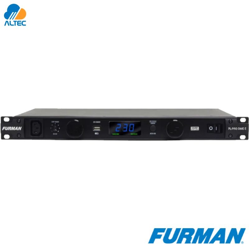 Furman PL-PRO DMC E con Voltímetro y Amperímetro 220V Rack 1U