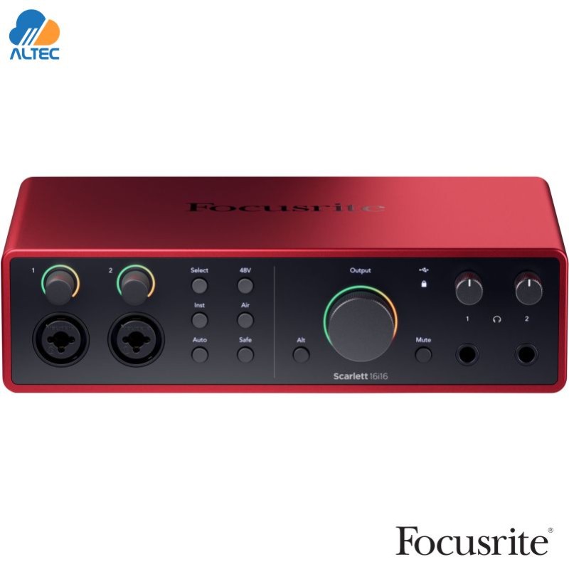 Focusrite Scarlett 16i16 4ta Gen Interfaz 16x16 USB-C con ADAT