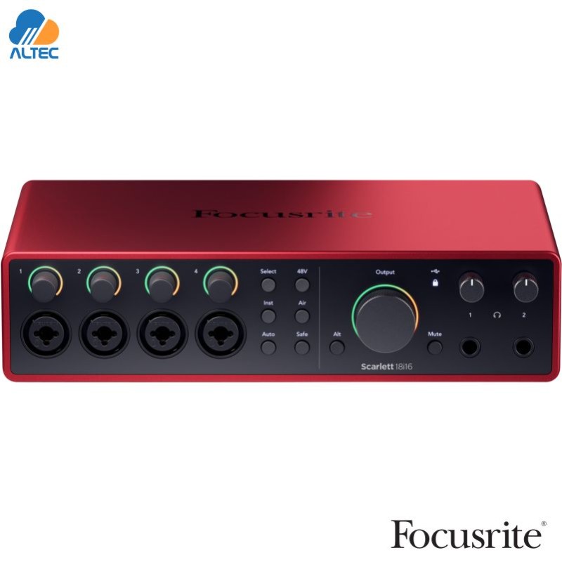 Focusrite Scarlett 18i16 4ta Gen Interfaz USB-C 18x16 con ADAT