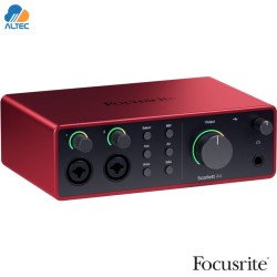 Focusrite Scarlett 4i4 4ta Gen Interfaz USB-C 4x4 con MIDI y Loopback