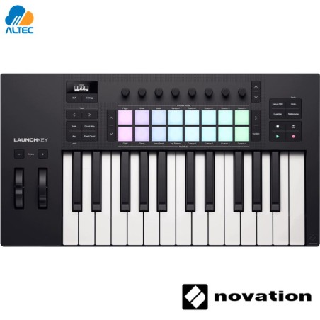 Novation Launchkey 25 MK4 Controlador MIDI Portátil con Pads RGB