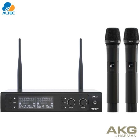 AKG WP300 DUAL – Micrófonos inalámbricos dobles UHF
