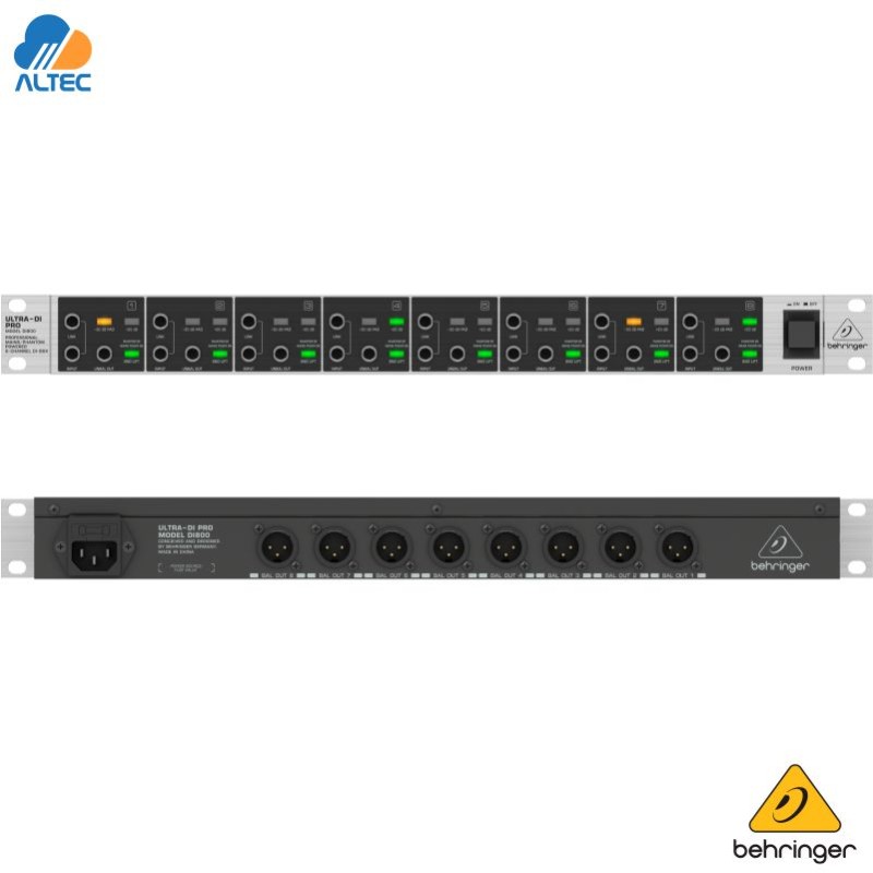 Behringer DI800 ULTRA-DI caja directa rack 8 canales