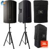 Sistema de Sonido JBL MAX15 con Soportes y Fundas