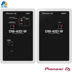Pioneer DM-40D-W - Monitores Activos para DJ y Estudio color blanco