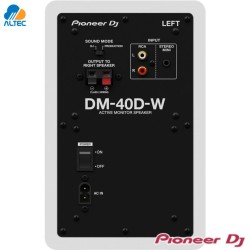 Pioneer DM-40D-W - Monitores Activos para DJ y Estudio color blanco