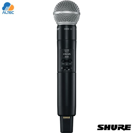 Shure SLXD2/SM58 - Transmisor de Mano Inalámbrico Digital