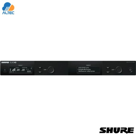 Shure SLXD4D - Receptor Inalámbrico Digital Doble Profesional
