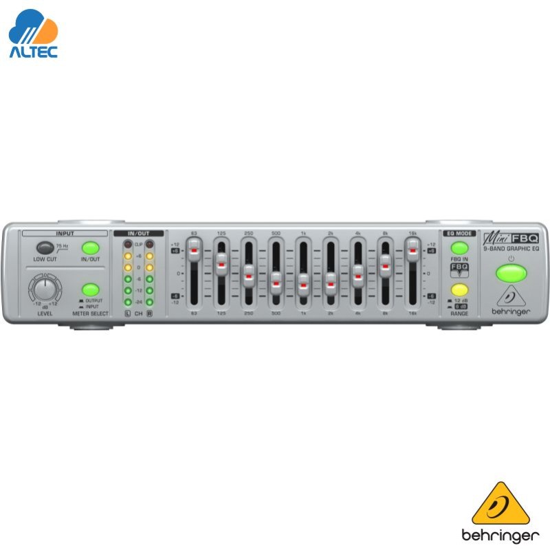 Behringer FBQ800 - Ecualizador Gráfico 9 Bandas Ultra Compacto