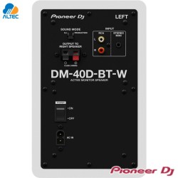 Pioneer DM-40D-BT, par de monitores de 4" con bluetooth color blanco